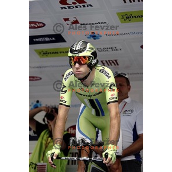 Kristijan Koren of Slovenia at Tour de Slovenie first stage- 8.8 km time trial in Ljubljana, Slovenia on June 19, 2014