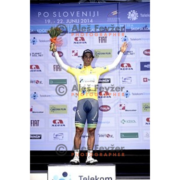 Michael Matthews (AUS) winner of Tour de Slovenie first stage- 8.8 km time trial in Ljubljana, Slovenia on June 19, 2014