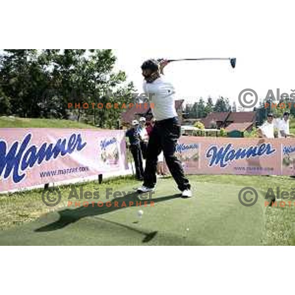 Slovenia team for Long Drivers European tour during practice session at Arboretum Golf Course, Kamnik on June 19, 2014