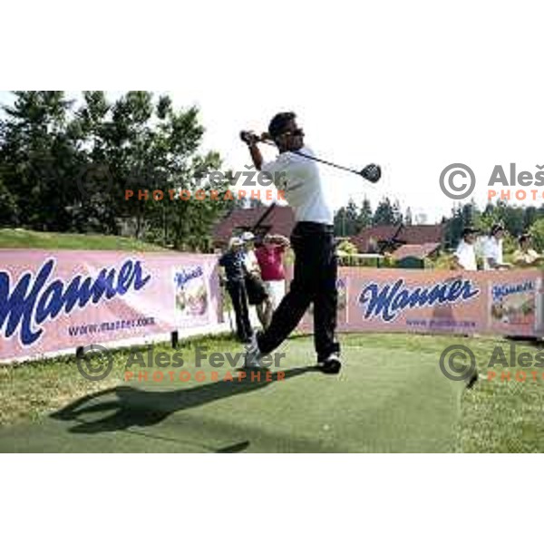 Slovenia team for Long Drivers European tour during practice session at Arboretum Golf Course, Kamnik on June 19, 2014