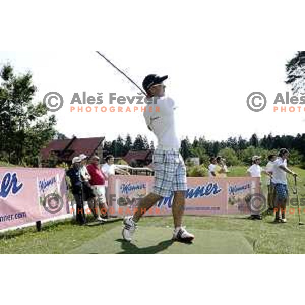 Slovenia team for Long Drivers European tour during practice session at Arboretum Golf Course, Kamnik on June 19, 2014