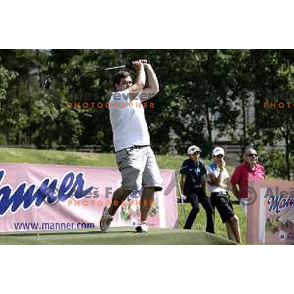 Slovenia team for Long Drivers European tour during practice session at Arboretum Golf Course, Kamnik on June 19, 2014