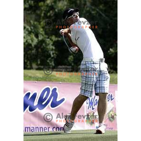 Slovenia team for Long Drivers European tour during practice session at Arboretum Golf Course, Kamnik on June 19, 2014