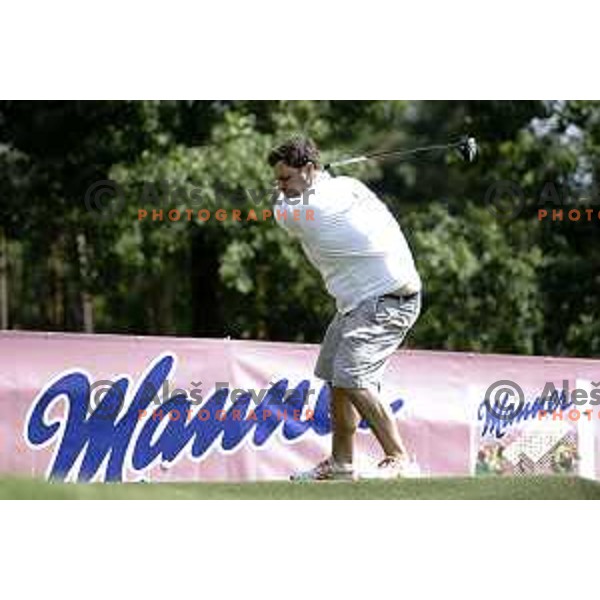 Slovenia team for Long Drivers European tour during practice session at Arboretum Golf Course, Kamnik on June 19, 2014