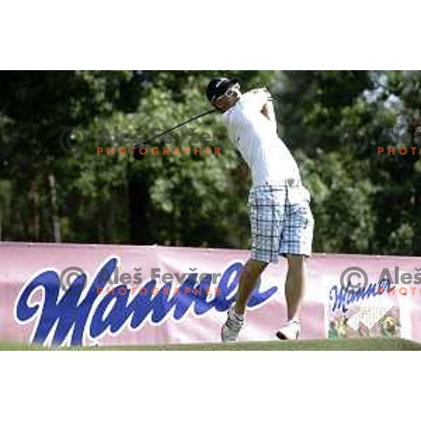 Slovenia team for Long Drivers European tour during practice session at Arboretum Golf Course, Kamnik on June 19, 2014