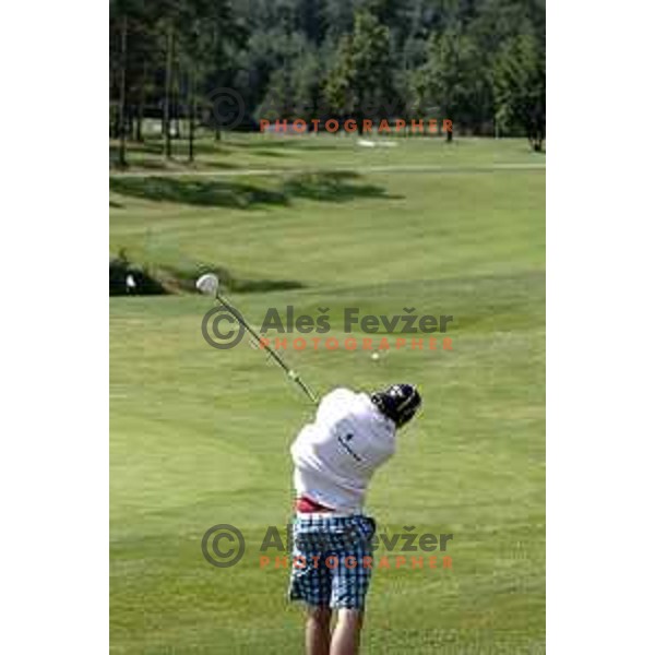 Slovenia team for Long Drivers European tour during practice session at Arboretum Golf Course, Kamnik on June 19, 2014