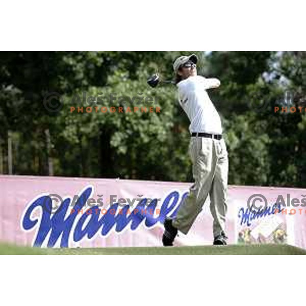Slovenia team for Long Drivers European tour during practice session at Arboretum Golf Course, Kamnik on June 19, 2014