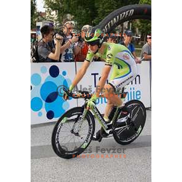Matej Mohoric of Slovenia at Tour de Slovenie first stage- 8.8 km time trial in Ljubljana, Slovenia on June 19, 2014