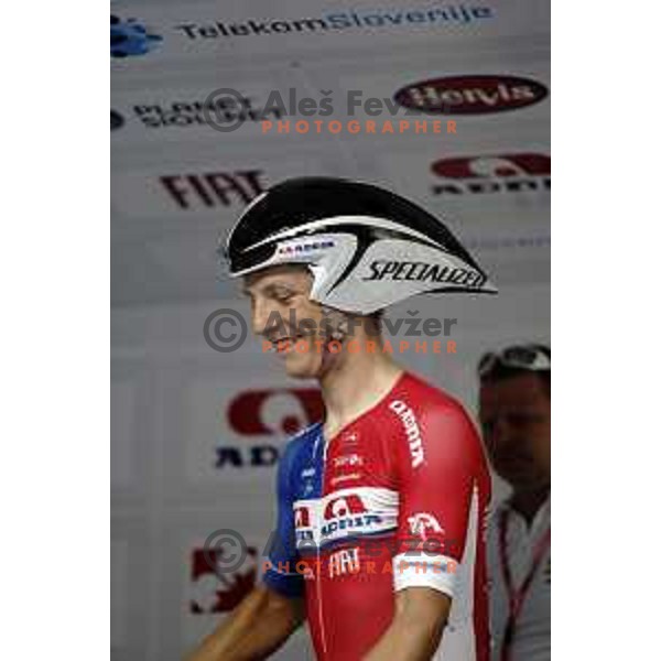 Klemen Stimulak at Tour de Slovenie first stage- 8.8 km time trial in Ljubljana, Slovenia on June 19, 2014