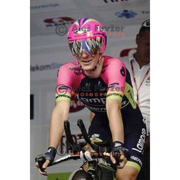 Jan Polanc of Slovenia at Tour de Slovenie first stage- 8.8 km time trial in Ljubljana, Slovenia on June 19, 2014