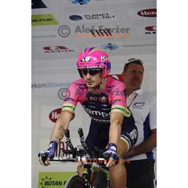 Filippo Pozzato at Tour de Slovenie first stage- 8.8 km time trial in Ljubljana, Slovenia on June 19, 2014