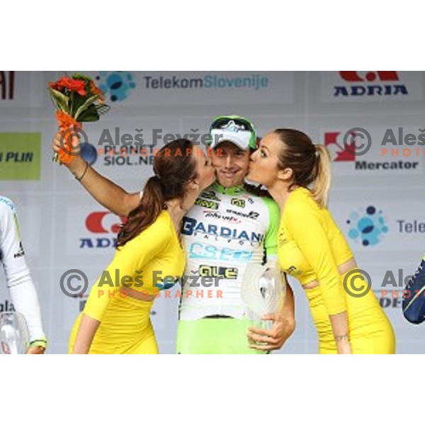 Sonny Colbrelli of Italy winner of Tour de Slovenie second stage Ribnica-Kocevje ( 160 km) on June 20, 2014