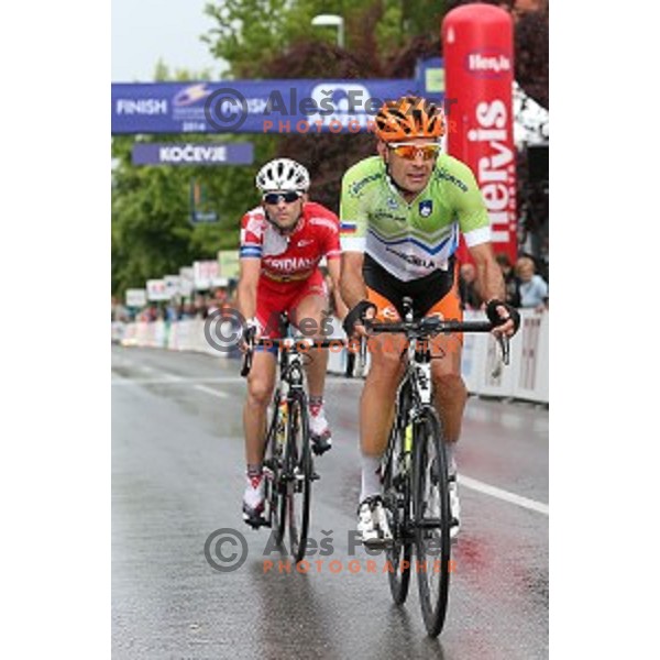 Gregor Gazvoda at Tour de Slovenie second stage Ribnica-Kocevje ( 160 km) on June 20, 2014
