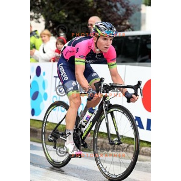 Jan polanc at Tour de Slovenie second stage Ribnica-Kocevje ( 160 km) on June 20, 2014