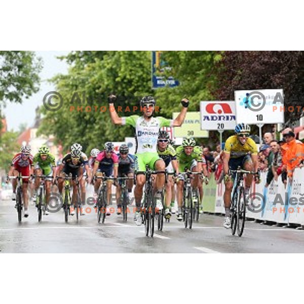 Sonny Colbrelli of Italy winner of Tour de Slovenie second stage Ribnica-Kocevje ( 160 km) on June 20, 2014