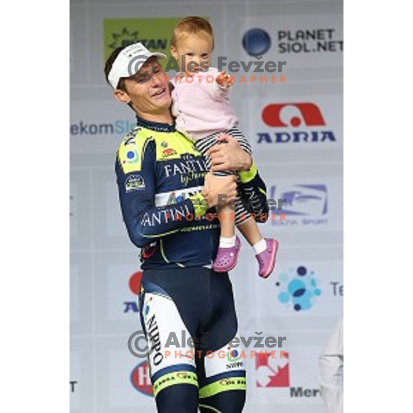 Grega Bole of Slovenia at Tour de Slovenie second stage Ribnica-Kocevje ( 160 km) on June 20, 2014