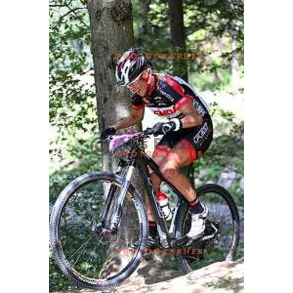 Blaza Klemencic racing at Slovenian cross-country National Championships in Zavrsnica, Jesenice on June 21, 2014