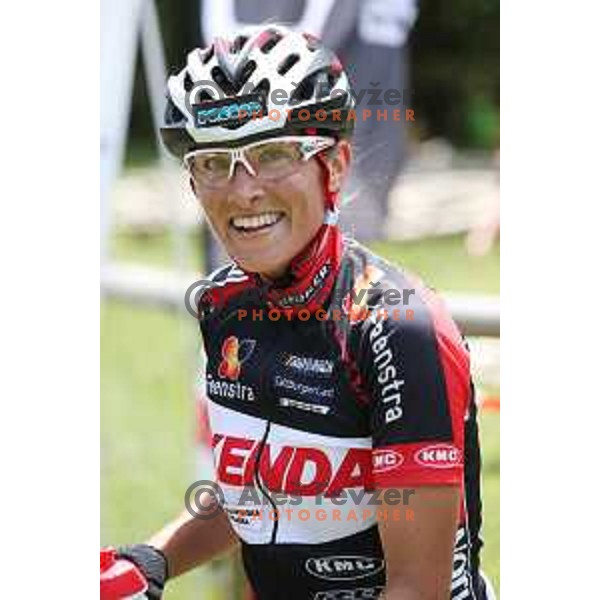 Blaza Klemencic racing at Slovenian cross-country National Championships in Zavrsnica, Jesenice on June 21, 2014