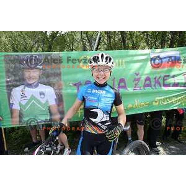 Tanja Zakelj racing at Slovenian cross-country National Championships in Zavrsnica, Jesenice on June 21, 2014