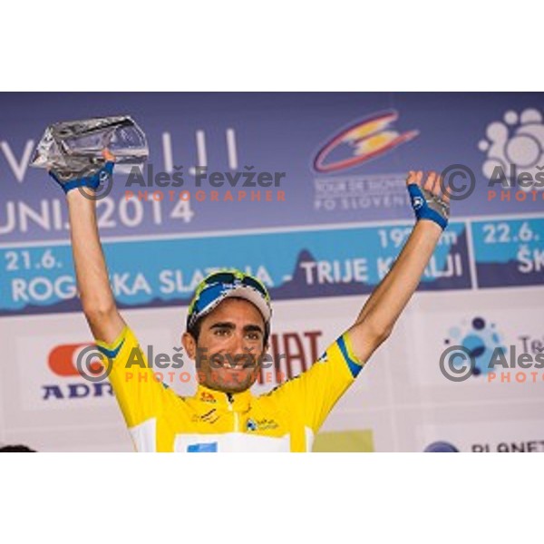 Tiago Machado at finish of stage 4 of Tour de Slovenie, Novo Mesto, Slovenia, 22.06.2014