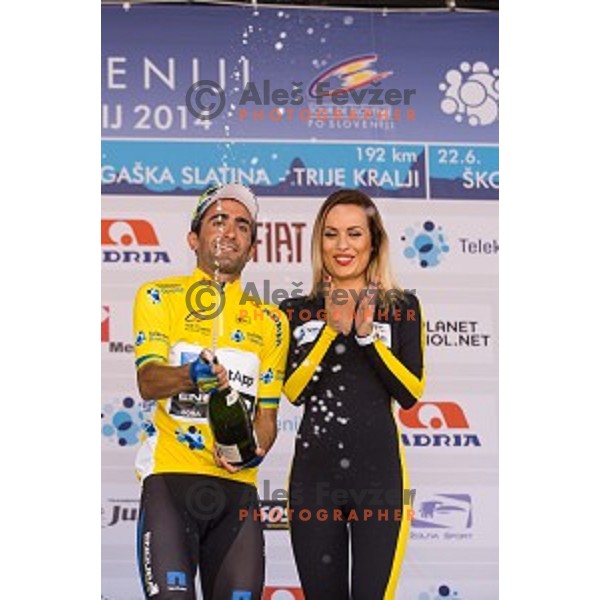 Tiago Machado at finish of stage 4 of Tour de Slovenie, Novo Mesto, Slovenia, 22.06.2014
