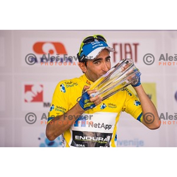Tiago Machado at finish of stage 4 of Tour de Slovenie, Novo Mesto, Slovenia, 22.06.2014