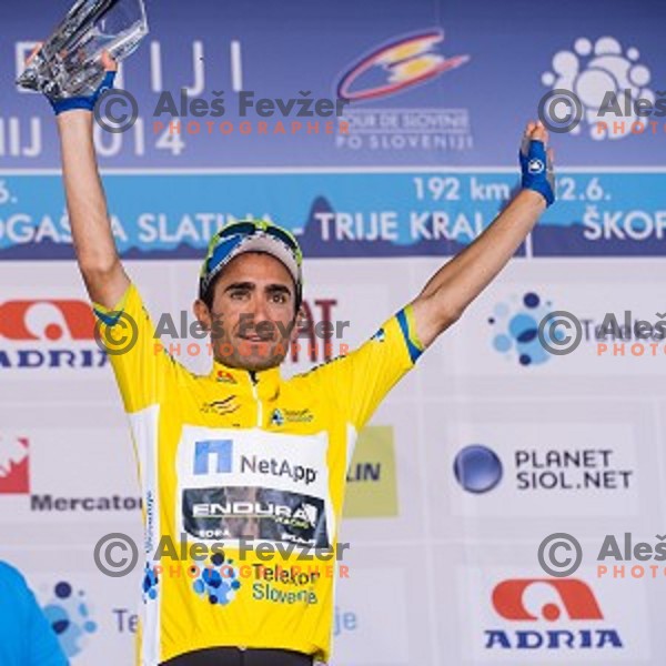 Tiago Machado at finish of stage 4 of Tour de Slovenie, Novo Mesto, Slovenia, 22.06.2014