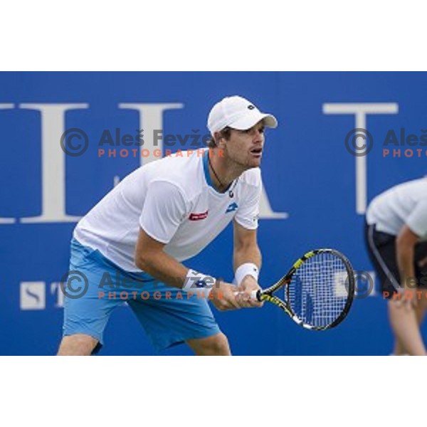 Blaz Kavcic of Slovenia in action during first round of Tilia Slovenia Open-ATP Challenger Tour, played in SRC Marina, Portoroz, Slovenia, on July 8, 2014