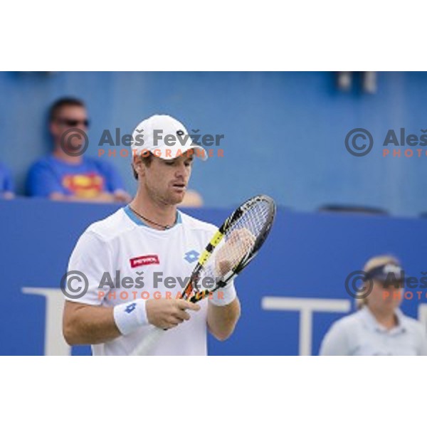 Blaz Kavcic of Slovenia during first round of Tilia Slovenia Open-ATP Challenger Tour, played in SRC Marina, Portoroz, Slovenia, on July 8, 2014