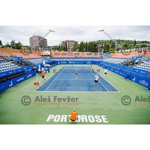During first round of Tilia Slovenia Open-ATP Challenger Tour, played in SRC Marina, Portoroz, Slovenia, on July 8, 2014