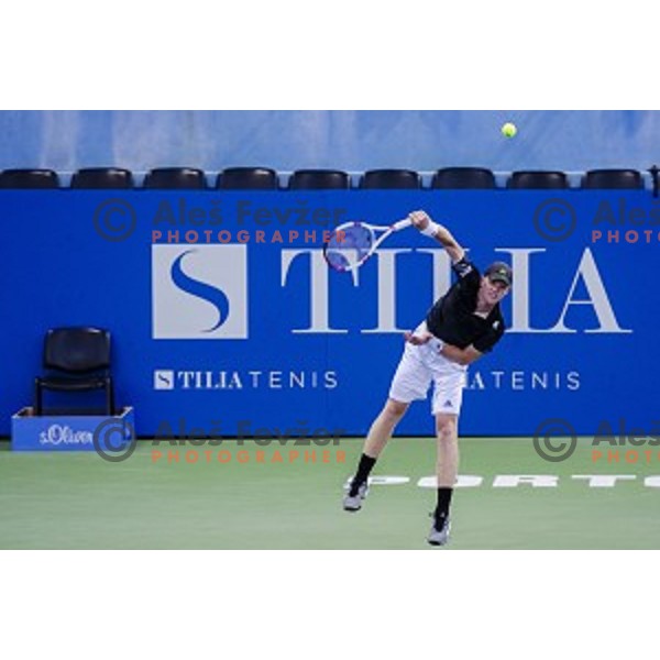 Kyle Edmund of Great Britain in action during first round of Tilia Slovenia Open-ATP Challenger Tour, played in SRC Marina, Portoroz, Slovenia, on July 8, 2014