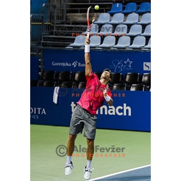 Tomislav Ternar of Slovenia in action during first round of Tilia Slovenia Open-ATP Challenger Tour, played in SRC Marina, Portoroz, Slovenia, on July 8, 2014