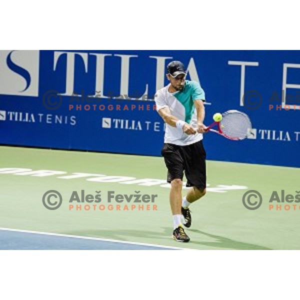Tom Kocevar Desman of Slovenia in action during first round of Tilia Slovenia Open-ATP Challenger Tour, played in SRC Marina, Portoroz, Slovenia, on July 8, 2014