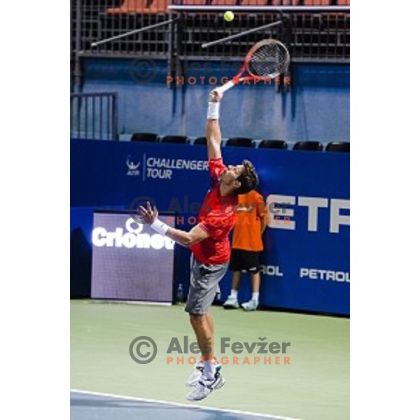 Tomislav Ternar of Slovenia in action during first round of Tilia Slovenia Open-ATP Challenger Tour, played in SRC Marina, Portoroz, Slovenia, on July 8, 2014