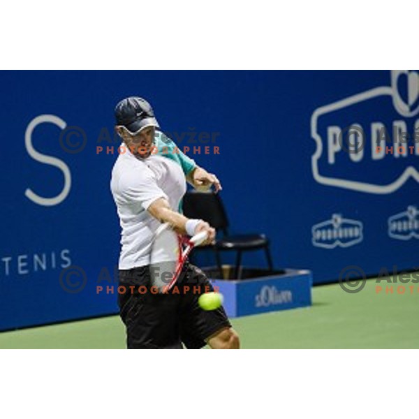 Tom Kocevar Desman of Slovenia in action during first round of Tilia Slovenia Open-ATP Challenger Tour, played in SRC Marina, Portoroz, Slovenia, on July 8, 2014