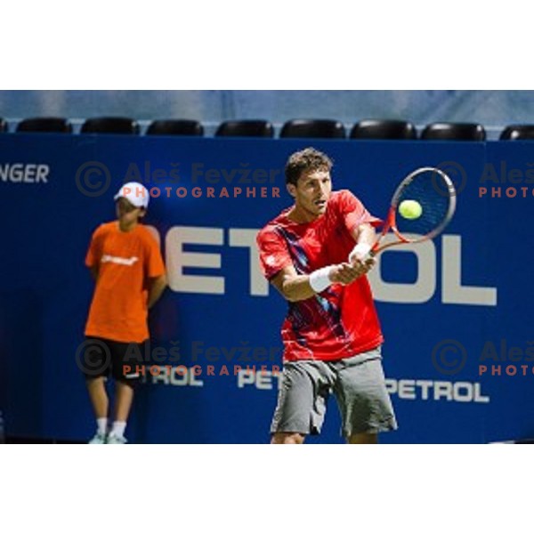 Tomislav Ternar of Slovenia in action during first round of Tilia Slovenia Open-ATP Challenger Tour, played in SRC Marina, Portoroz, Slovenia, on July 8, 2014