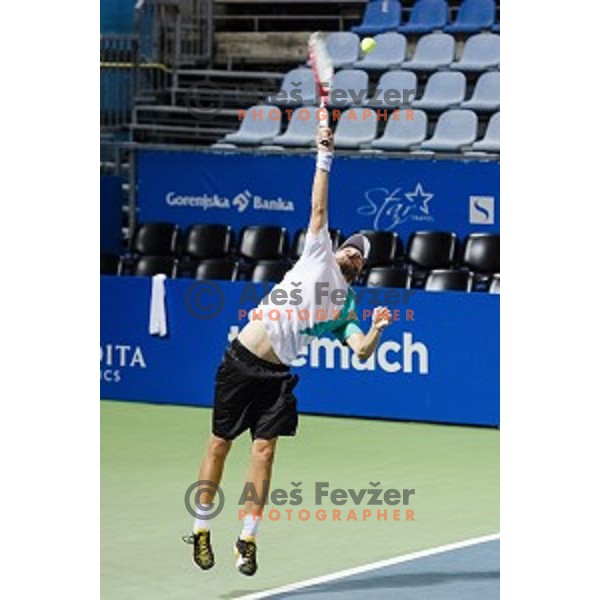 Tom Kocevar Desman of Slovenia in action during first round of Tilia Slovenia Open-ATP Challenger Tour, played in SRC Marina, Portoroz, Slovenia, on July 8, 2014