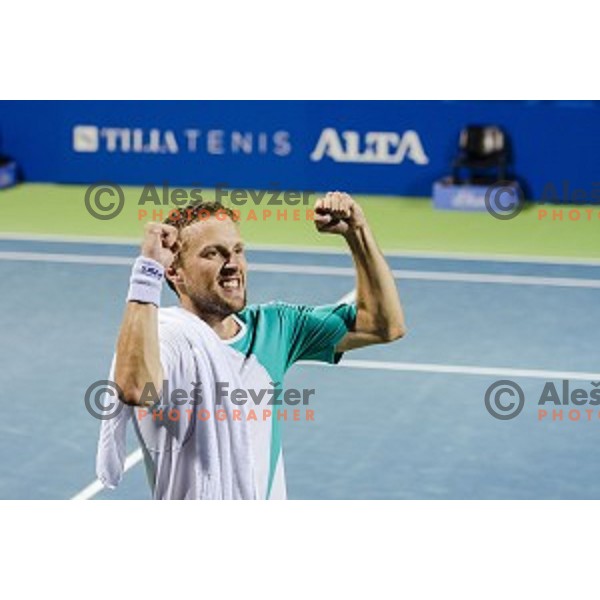 Tom Kocevar Desman of Slovenia in action during first round of Tilia Slovenia Open-ATP Challenger Tour, played in SRC Marina, Portoroz, Slovenia, on July 8, 2014