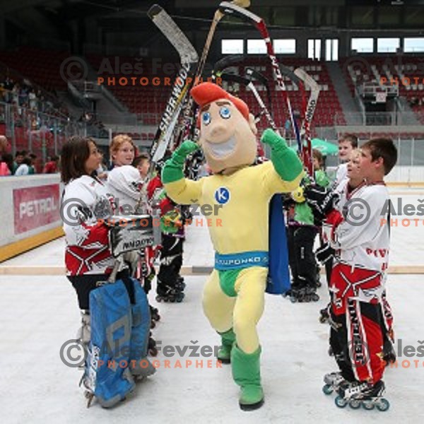 presentation of Stanley Cup to slovenian fans in Podmezakla Hall, Jesenice on July 13, 2014