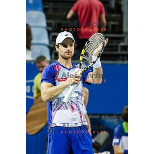 Blaz Kavcic of Slovenia, winner of Tilia Slovenia Open-ATP Challenger Tour, played in SRC Marina, Portoroz, Slovenia, on July 13, 2014