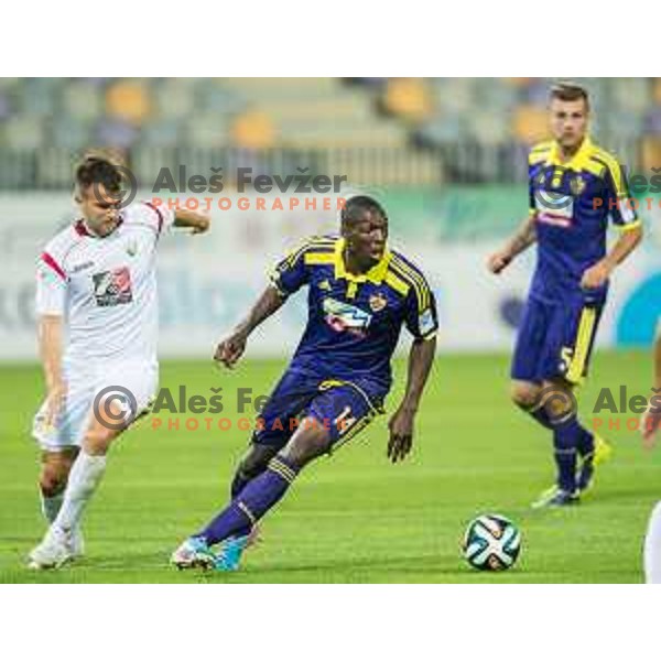 Denis Klinar, Mendy in action during football match NK Maribor - NK Rudar Velenje, round 1 of Prva liga Telekom Slovenije 2014-2015, Ljudski Vrt, Maribor, 19.7.2014