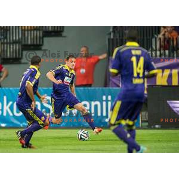 Ales Mejac in action during football match NK Maribor - NK Rudar Velenje, round 1 of Prva liga Telekom Slovenije 2014-2015, Ljudski Vrt, Maribor, 19.7.2014