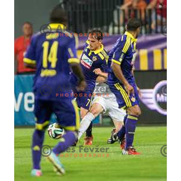 Ales Mejac in action during football match NK Maribor - NK Rudar Velenje, round 1 of Prva liga Telekom Slovenije 2014-2015, Ljudski Vrt, Maribor, 19.7.2014