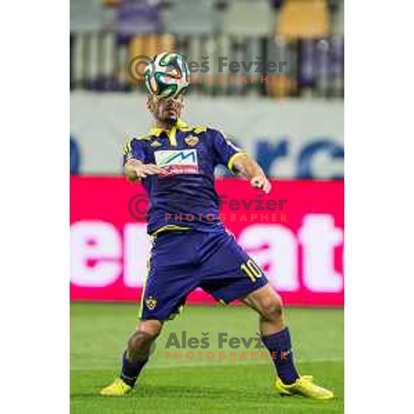 Agim Ibraimi in action during football match NK Maribor - NK Rudar Velenje, round 1 of Prva liga Telekom Slovenije 2014-2015, Ljudski Vrt, Maribor, 19.7.2014