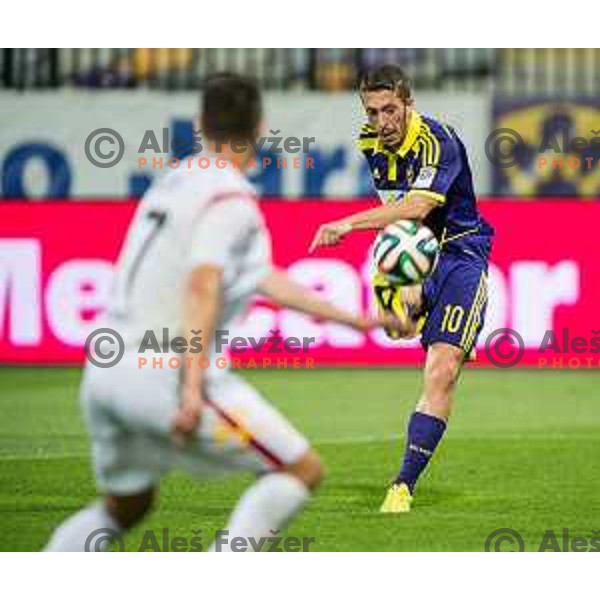 Agim Ibraimi in action during football match NK Maribor - NK Rudar Velenje, round 1 of Prva liga Telekom Slovenije 2014-2015, Ljudski Vrt, Maribor, 19.7.2014