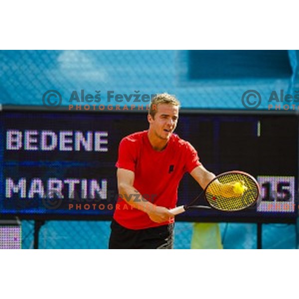 Andrej Martin of Slovakia in action during final qualifying match of 25. Vegeta Croatia Open Umag-ATP World Tour, played in ATP Stadion Umag, Umag, Croatia, on July 21, 2014