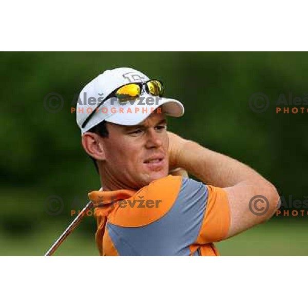 Matjaz Gojcic, first Slovenian Pro playing on Alps tour during practice session on Ptuj golf course, Slovenia on May 8, 2007