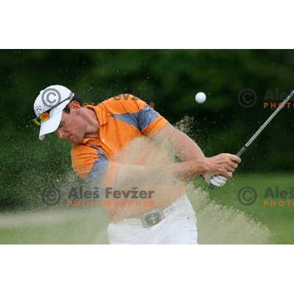 Matjaz Gojcic, first Slovenian Pro playing on Alps tour during practice session on Ptuj golf course, Slovenia on May 8, 2007