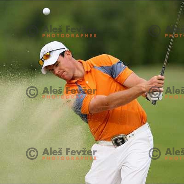 Matjaz Gojcic, first Slovenian Pro playing on Alps tour during practice session on Ptuj golf course, Slovenia on May 8, 2007
