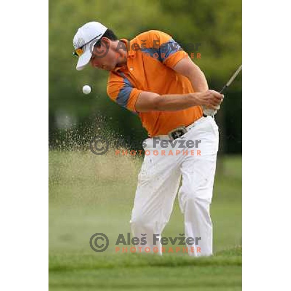 Matjaz Gojcic, first Slovenian Pro playing on Alps tour during practice session on Ptuj golf course, Slovenia on May 8, 2007